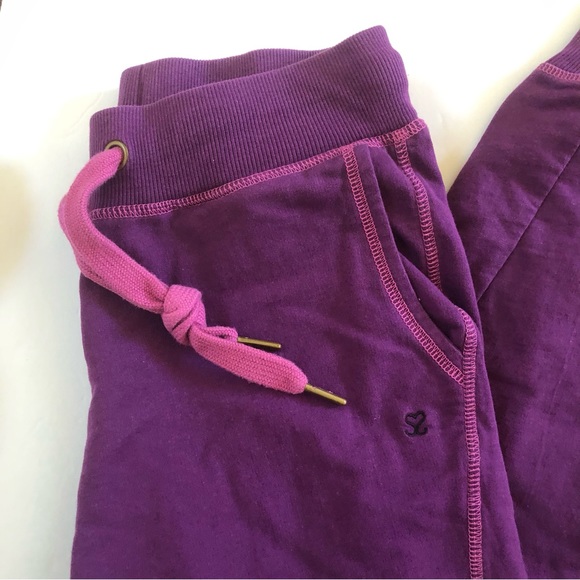 Seed to Style Organic Cotton French Terry Jogger Dark Purple XXS - Picture 2 of 7